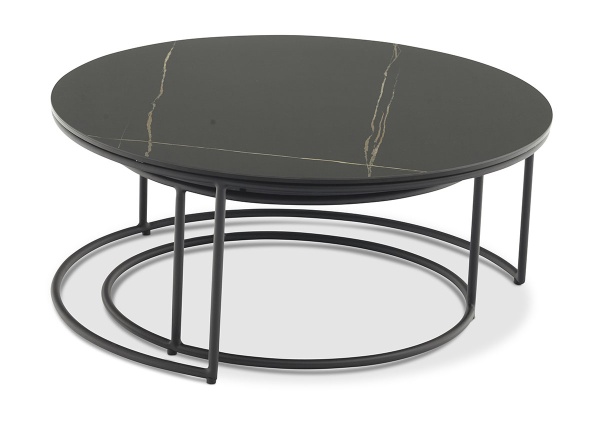 Flen, комплект кофейных столов d65-85 см