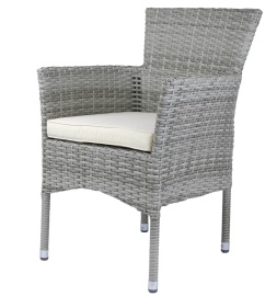 Diana, кресло, серо-коричневый, искусственный ротан