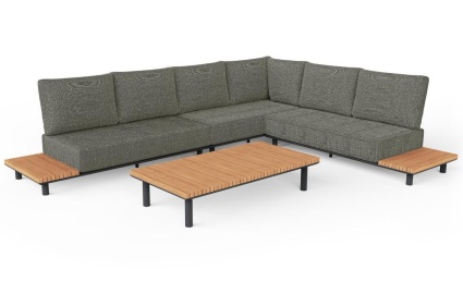 Goteborg, комплект лаунж мебели антрацит/натуральный