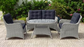 Комплект мебели из искусственного ротанга Real Gray