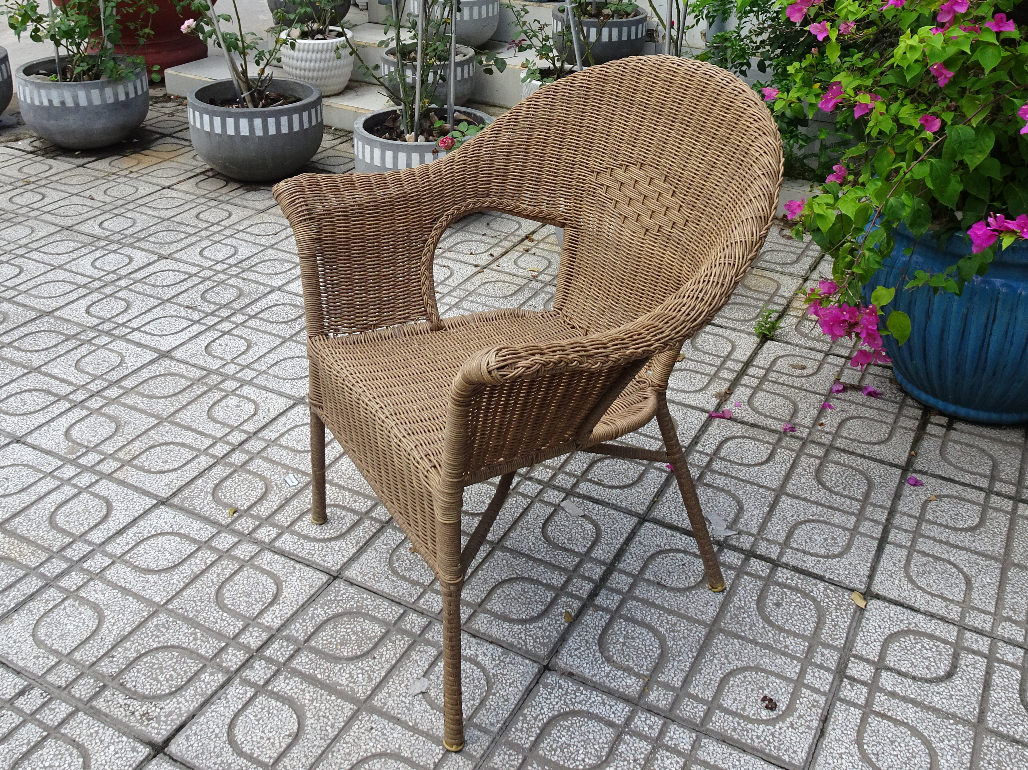 Кресло из искусственного ротанга Casba цвет натуральный AZZURA купить повыгодной цене