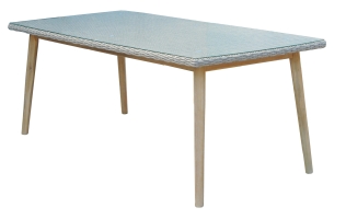 Обеденный стол Arosa с деревянными ножками 200х100см