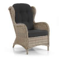 Кресло из искусственного ротанга с подушкой Evita
