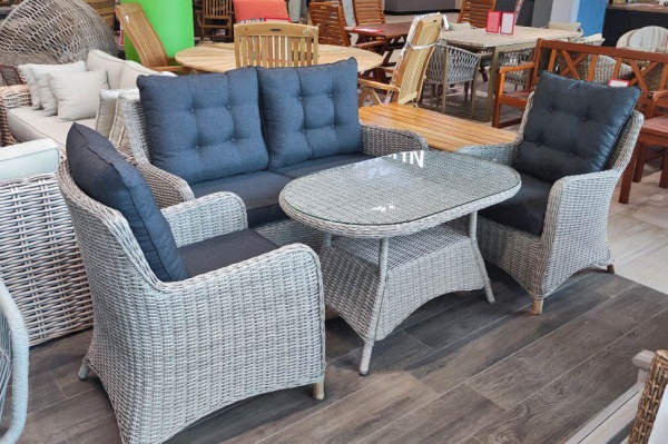 Комплект мебели из искусственного ротанга Real Gray