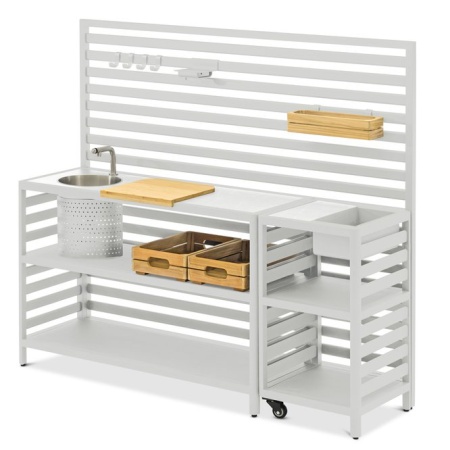 Arvika, уличная кухня белая 0248-0249-50 Алюминий BRAFRITID (Brafab) Arvika, уличная кухня белая