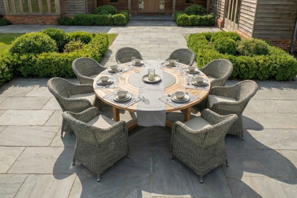 Лагуна, кресло, серо-коричневый, искусственный ротанг