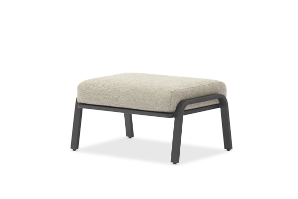 Malmo, кресло с пуфом (антрацит/светло-серый)