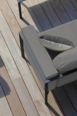 Stockholm L, угловой комплект c круглыми столиками, антрацит/серый