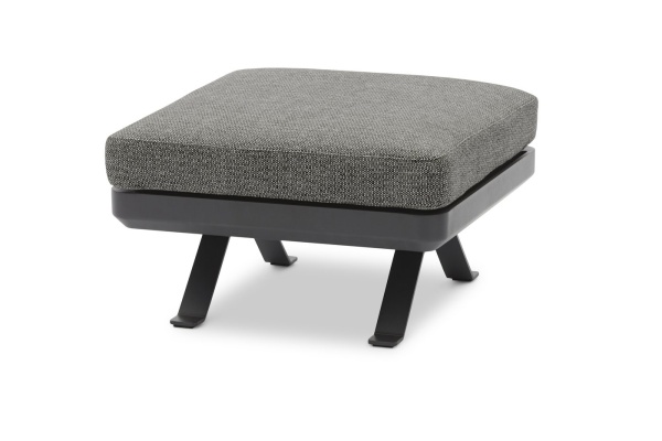 Lund, пуф антрацит/антрацит, алюминий 0084-0086-1-72-090 Алюминий BRAFRITID (Brafab) Lund, пуф антрацит/антрацит, алюминий