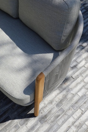 Avesta, комплект лаунж мебели с кушеткой тик/роуп 0244-0240-06-163 Тик Роуп BRAFRITID (Brafab) Avesta, комплект лаунж мебели с кушеткой тик/роуп