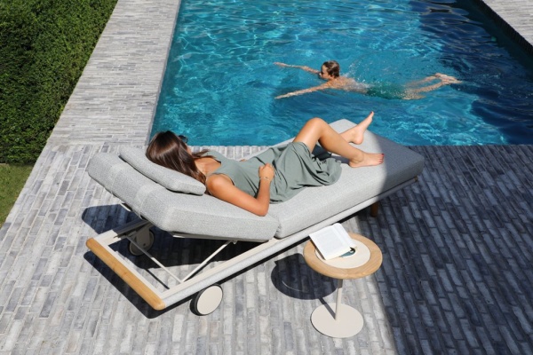 Avesta, комплект лежаков со столом, тик/роуп