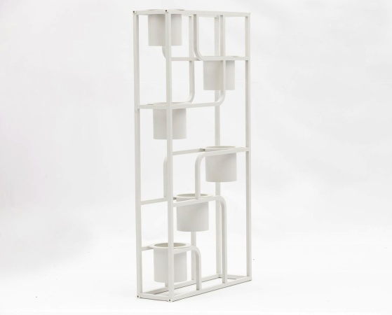 Skara, цветочница, белый, алюминий 0220-50 Алюминий BRAFRITID (Brafab) Skara, цветочница, белый, алюминий