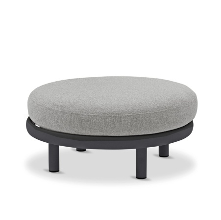 Gotland, кресло с пуфом, антрацит/серый