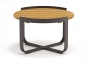 Boden, стол кофейный d60 см антрацит/натуральный