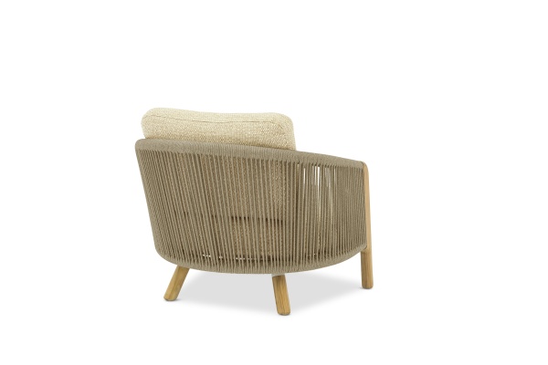 Авеста, комплект лаунж мебели, бежевый/светло-коричневый, тик/алюминий/роуп