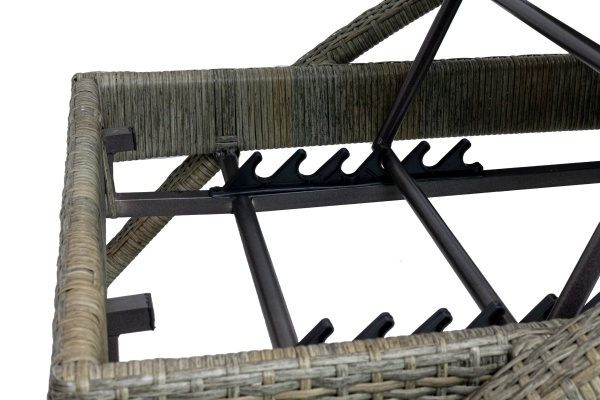 Шезлонг плетеный Bari, коричневый