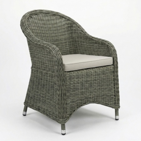 Лагуна, кресло, серо-коричневый, искусственный ротанг