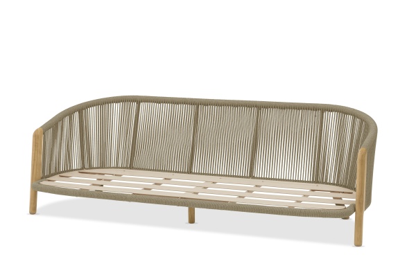 Авеста, комплект лаунж мебели, бежевый/светло-коричневый, тик/алюминий/роуп