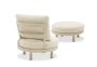 Gotland, кресло с пуфом, бежевый