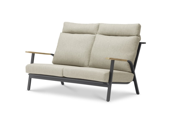 Malmo Lounge, комплект мебели с 2-х местным диваном (антрацит/светло-серый)