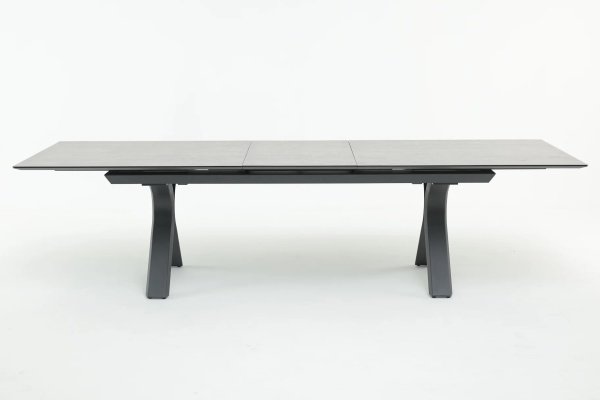 Carson, стол обеденный 240/300*100 см, антрацит/серый