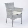Диана, кресло, серо-белый, искусственный ротанг