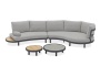 Gotland Lounge, комплект мебели c парными столиками антрацит/серый 0301-0302-72-160 Тик Алюминий BRAFRITID (Brafab) Gotland Lounge, комплект мебели c парными столиками антрацит/серый
