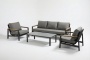 Рейн, комплект мебели с 3-х местным диваном, алюминий