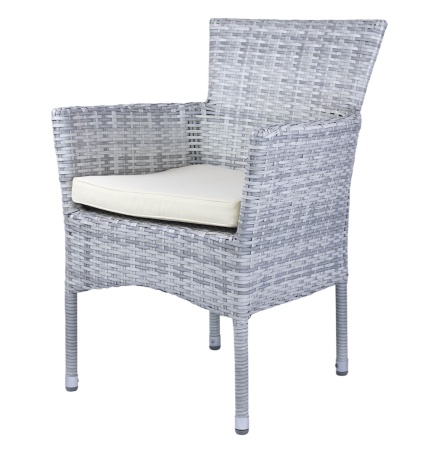 Diana, кресло, серо-белый, искусственный ротанг