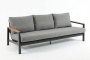 Rhine, трехместный диван, алюминий/иск.ротанг