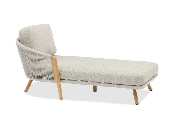 Avesta, комплект лаунж мебели с кушеткой тик/роуп 0244-0240-06-163 Тик Роуп BRAFRITID (Brafab) Avesta, комплект лаунж мебели с кушеткой тик/роуп