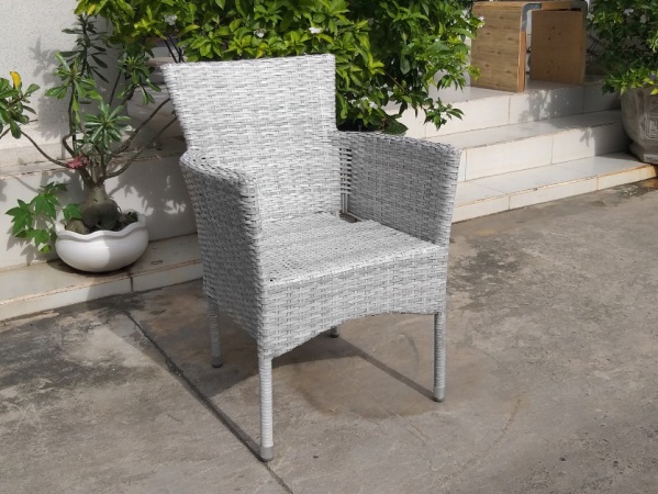 Diana, кресло, серо-белый, искусственный ротанг