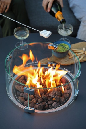 Orebro, гриль-стол квадратный, антрацит/алюминий