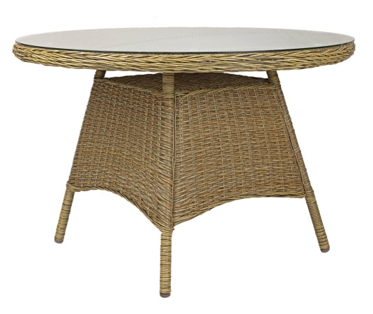 Стол круглый из ротанга Cirkel Ø110 5102-55 Искусственный ротанг Azzura Стол круглый из ротанга Cirkel Ø110