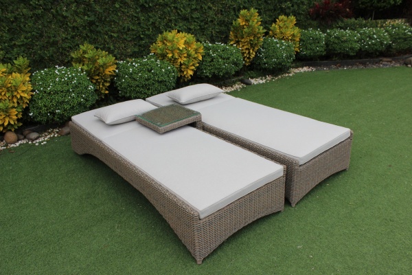 Шезлонг из искусственного ротанга Fano