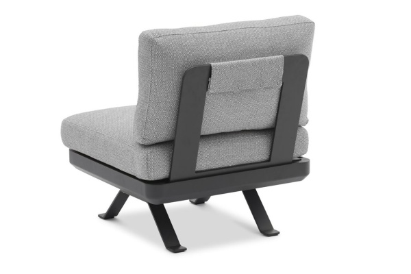 Lund A, комплект мебели антрацит/серый, алюминий