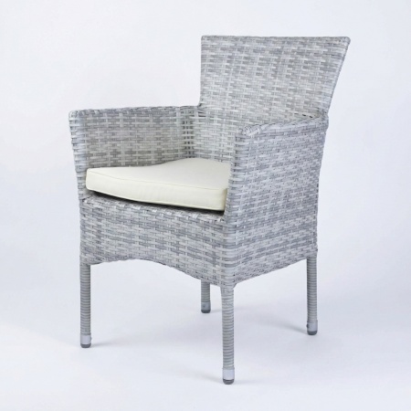 Диана, кресло, серо-белый, искусственный ротанг
