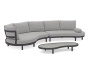 Gotland Lounge, комплект мебели c кофейным столом антрацит/серый 0302-0306-72-160 Тик Алюминий BRAFRITID (Brafab) Gotland Lounge, комплект мебели c кофейным столом антрацит/серый
