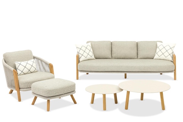 Avesta, комплект лаунж мебели тик/роуп