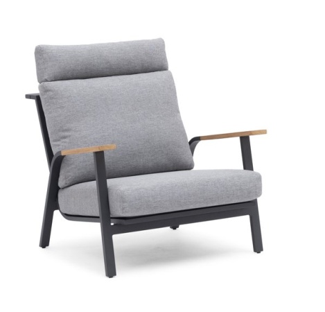 Malmo Lounge, комплект мебели с 2-х местным диваном, алюминий, антрацит/серый