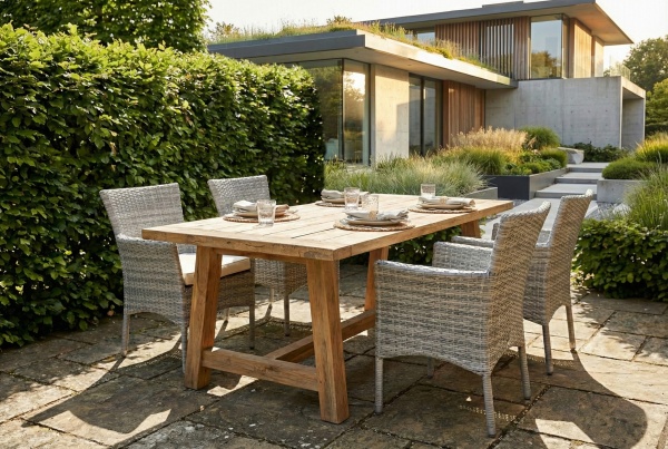 Диана, кресло, серо-белый, искусственный ротанг