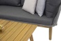 Угловой комплект мебели из роупа Paris Gray 015173L Акация Роуп Azzura Угловой комплект мебели из роупа Paris Gray