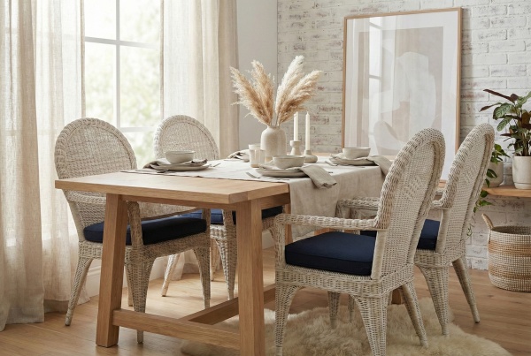 Хага, кресло, серо-белый, искусственный ротанг