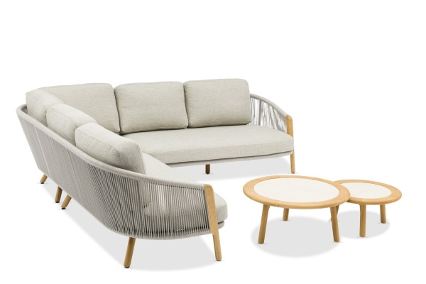 Avesta, угловой комплект лаунж мебели тик/роуп