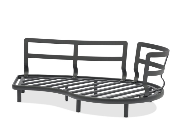 Gotland Lounge, комплект мебели c кофейным столом антрацит/серый 0302-0306-72-160 Тик Алюминий BRAFRITID (Brafab) Gotland Lounge, комплект мебели c кофейным столом антрацит/серый