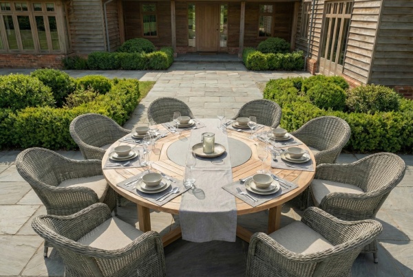 Лагуна, кресло, серо-коричневый, искусственный ротанг