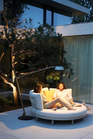 Solna 184см, торшер антрацит/натуральный