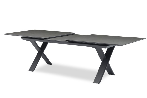 Timra, стол обеденный 280/340/400*100*H75 см антрацит/серый