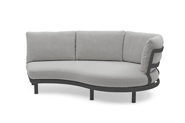 Gotland Lounge, комплект мебели c кофейным столом антрацит/серый 0302-0306-72-160 Тик Алюминий BRAFRITID (Brafab) Gotland Lounge, комплект мебели c кофейным столом антрацит/серый