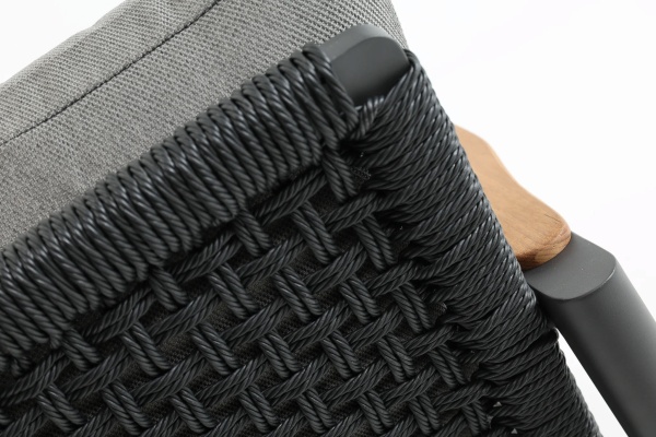 Rhine, трехместный диван, алюминий/иск.ротанг